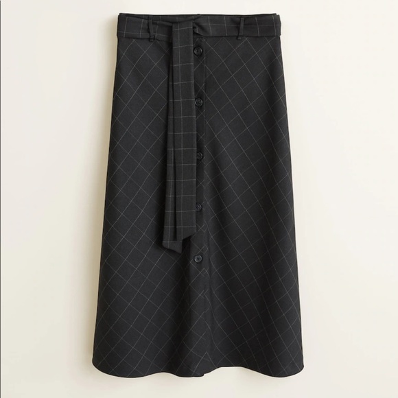 Mango Dresses & Skirts - MANGO buttons flared midi skirt size S